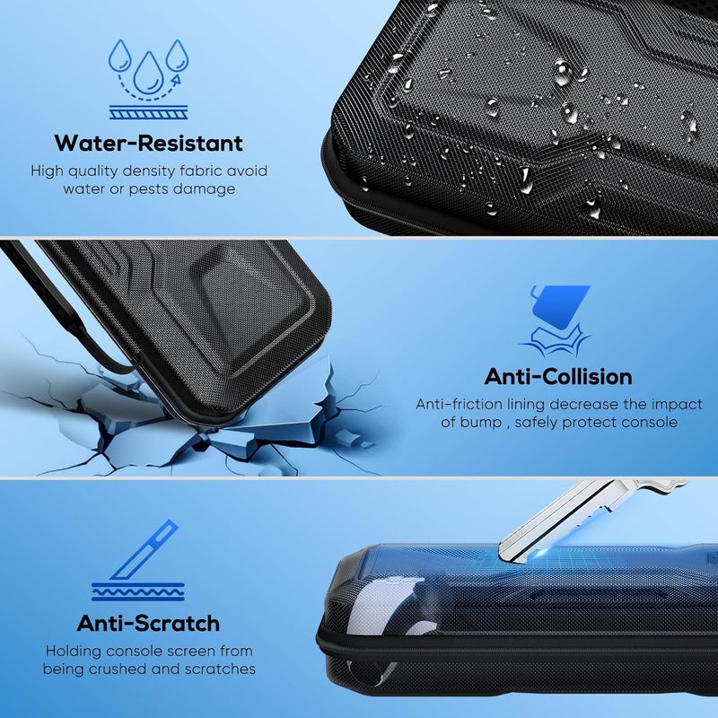 FYOUNG 3 in 1 Accessories Bundle for Playstation Portal, Carrying Case & Hard PC Clear Cover Skins Set with Screen Protector, Protective Shell Portable Travel Handbag for PS5 Portal Remote Player - Image 2